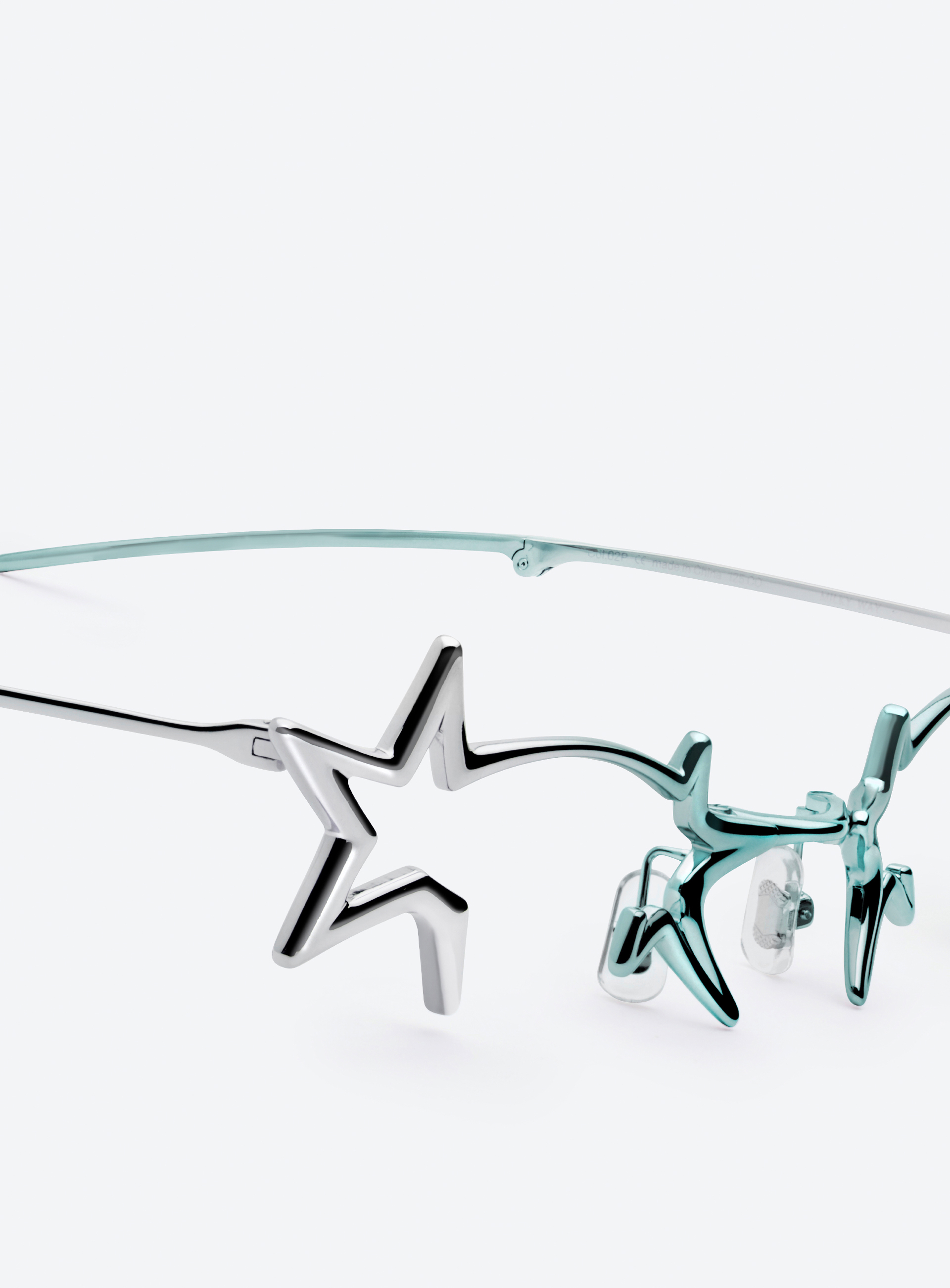 【Gentle Monster】Milky Way 02BL レンズなし 星フレーム BLUE Milky Way 02BL | Gentle Monster